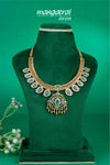 Regal Emerald Diamond Statement Necklace