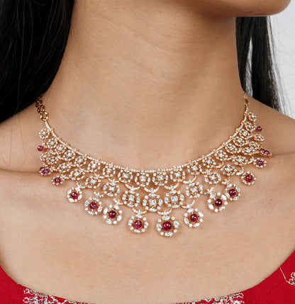Comfortable Diamond Necklace Set