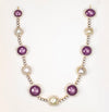 Exclusively Ruby with Pearl Diamond Necklace