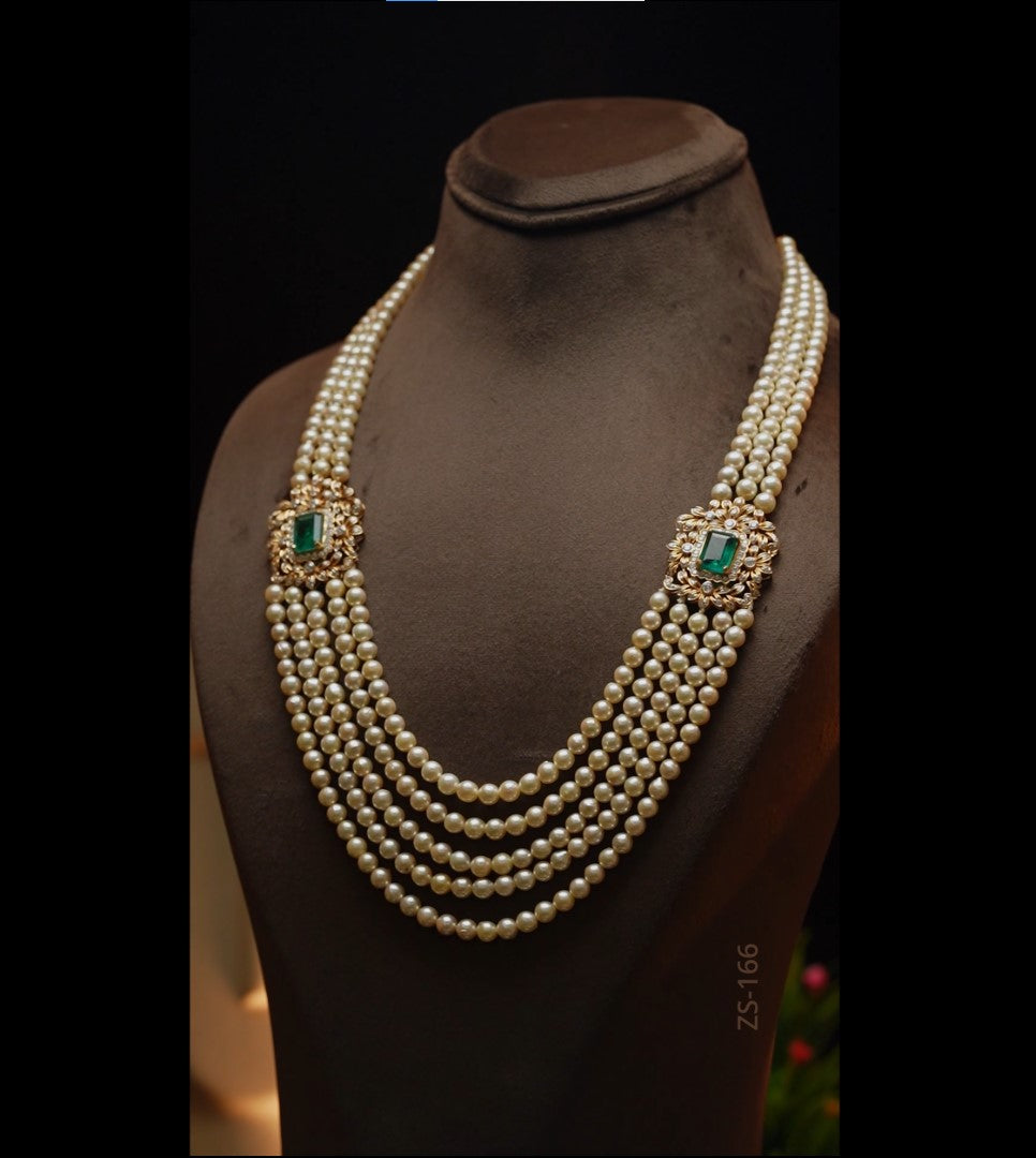 Custom Pearl Diamond Necklace