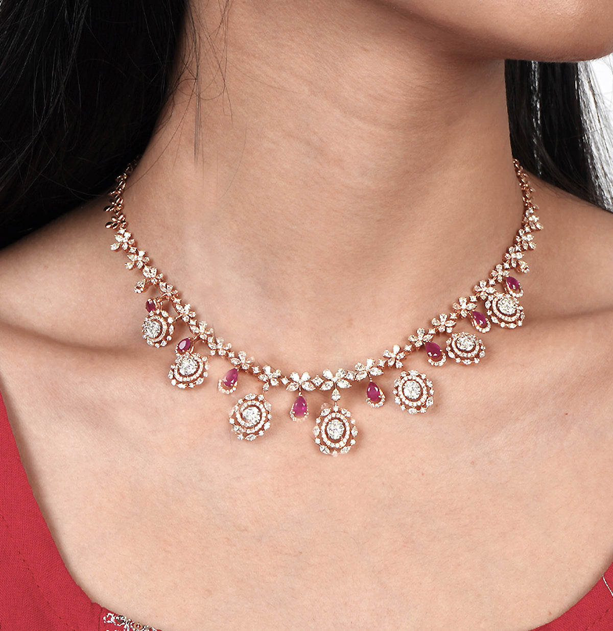 Classic Diamond Necklace Set