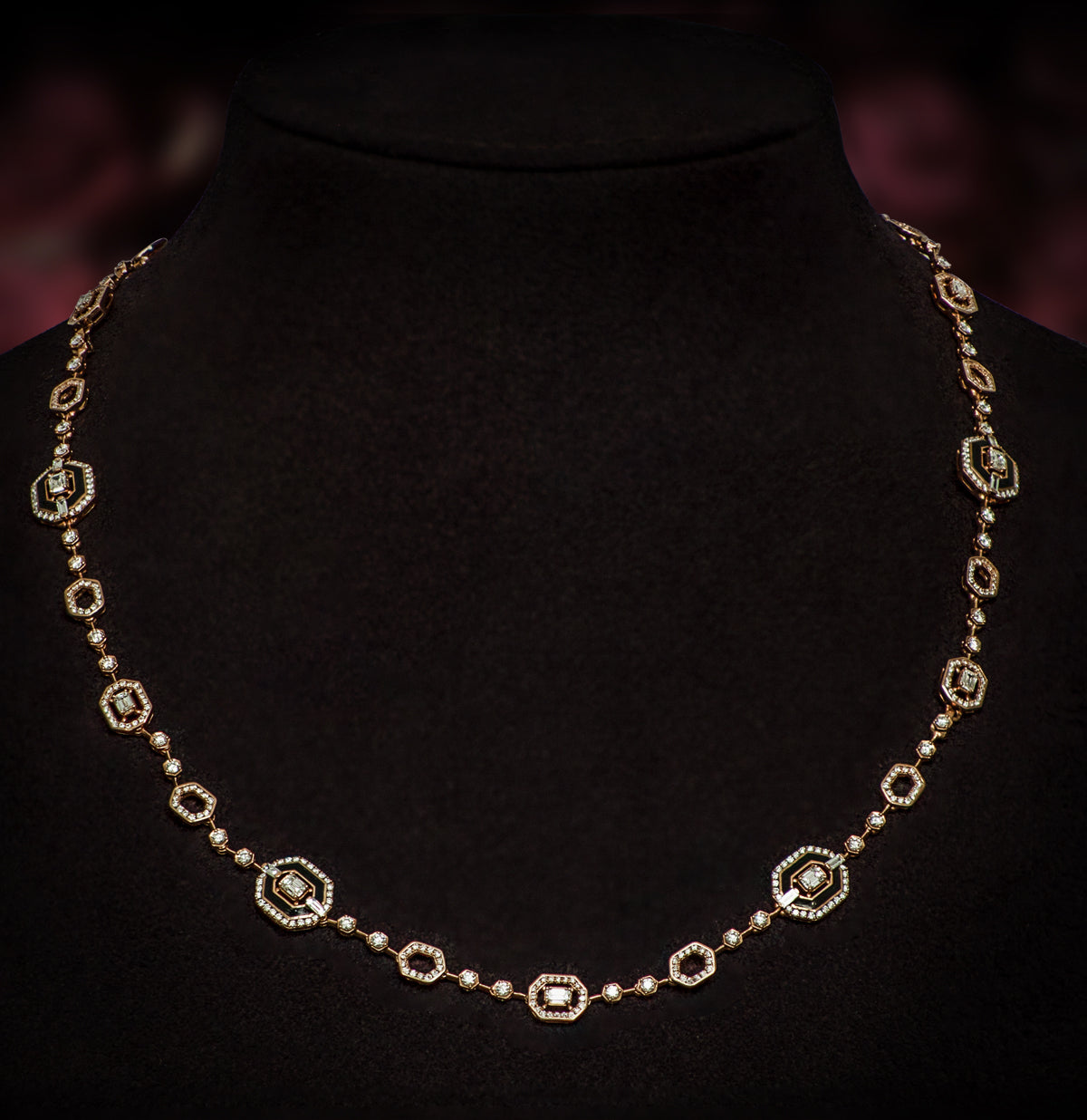 Fancy Diamond Chain Necklace