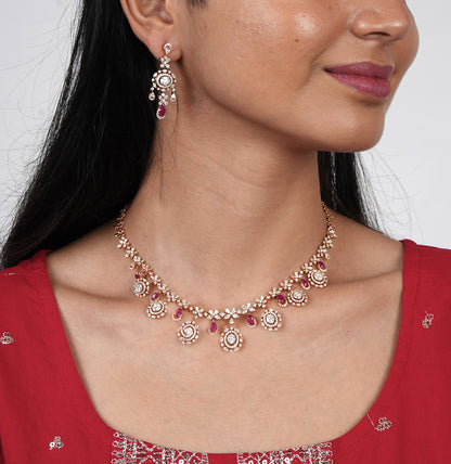Classic Diamond Necklace Set