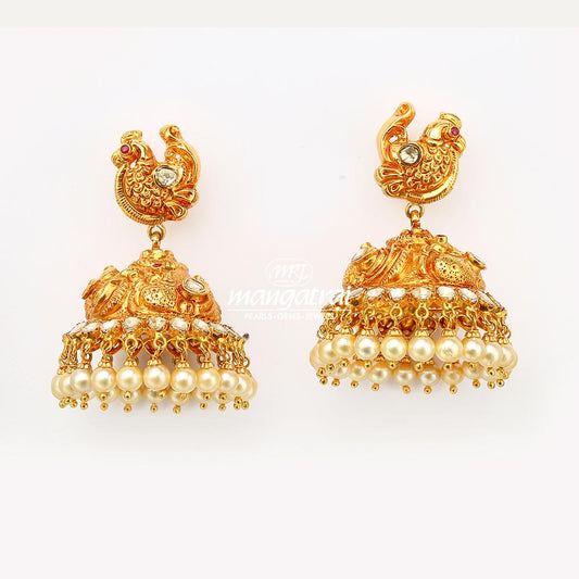 Peacock Gold Jhumka
