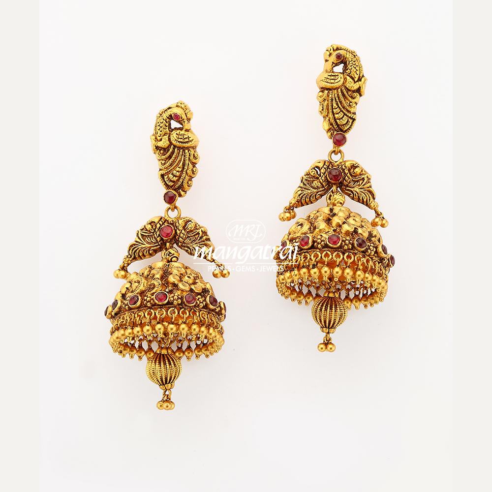 Antique Gold Jhumka