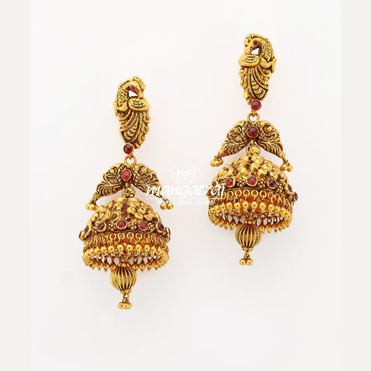 Antique Gold Jhumka
