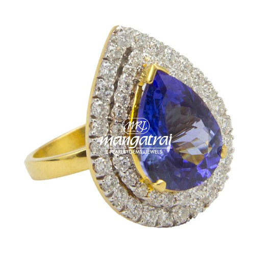 Tanzanite Dimond Ring