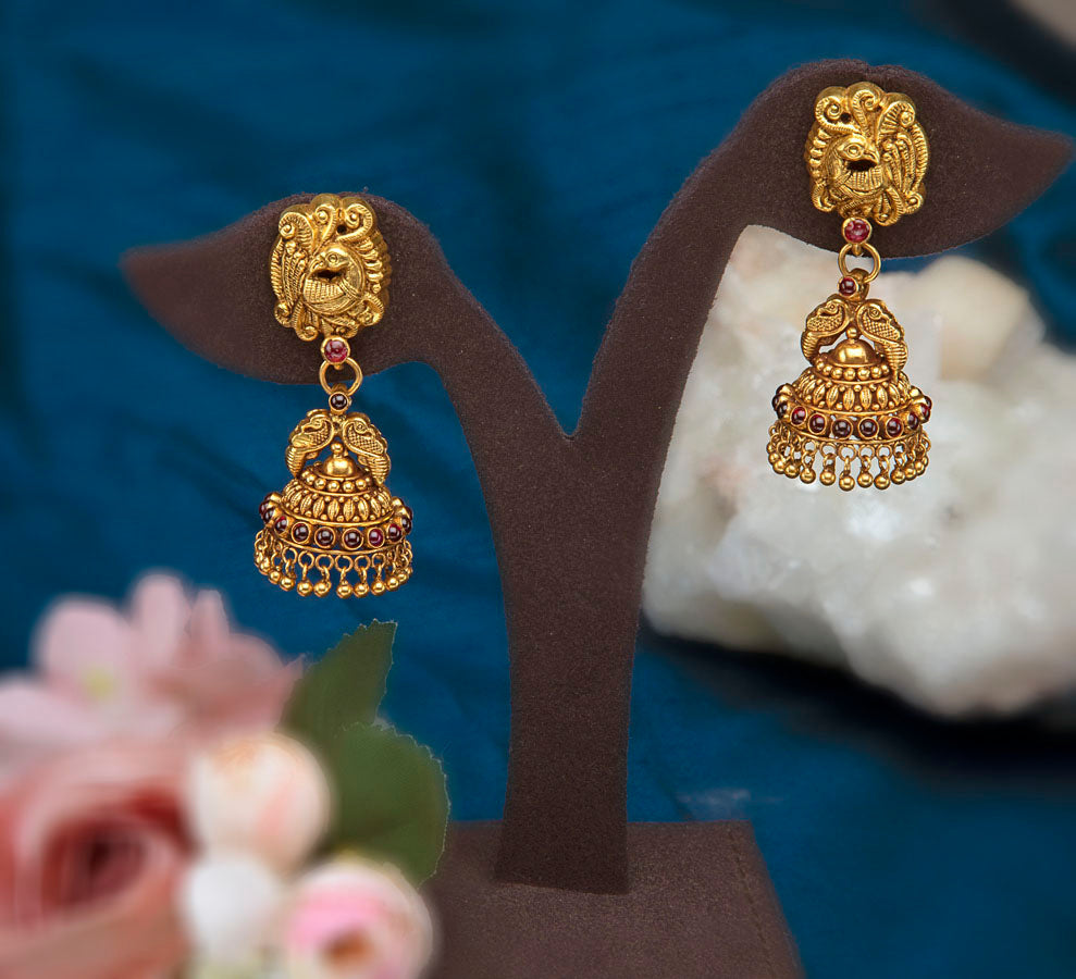 Lustrous Ruby Earrings