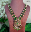 Dramatic Emerald Polki Necklace