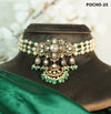 Beautiful Pearl with Emerald Polki Choker
