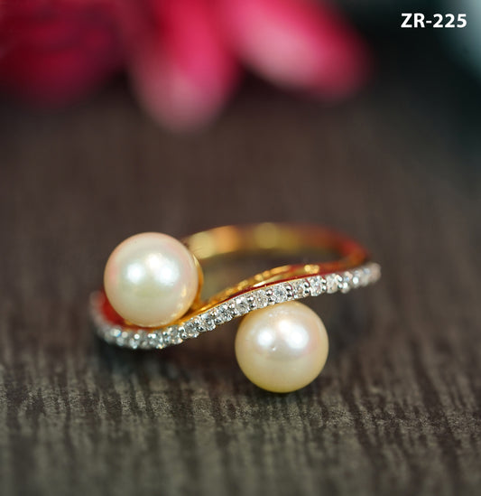 Exotic Pearl Diamond Ring