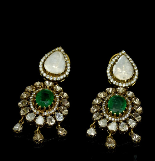 Masculine Polki Earrings