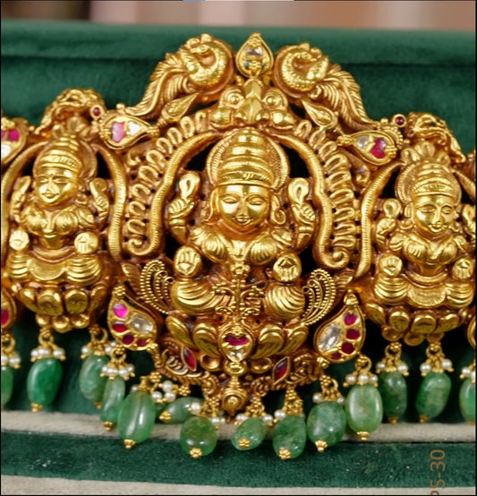 Resplendent Laxmi Devi Gold Vadanam