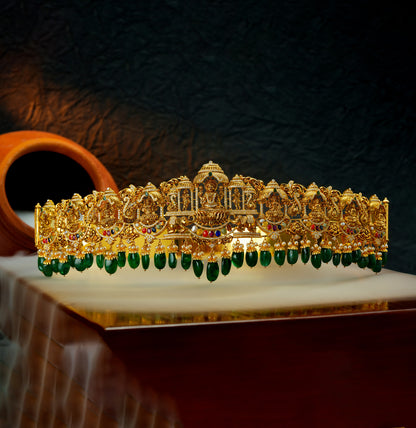 Charming Laxmi Devi Navaratnam Gold Vadanam