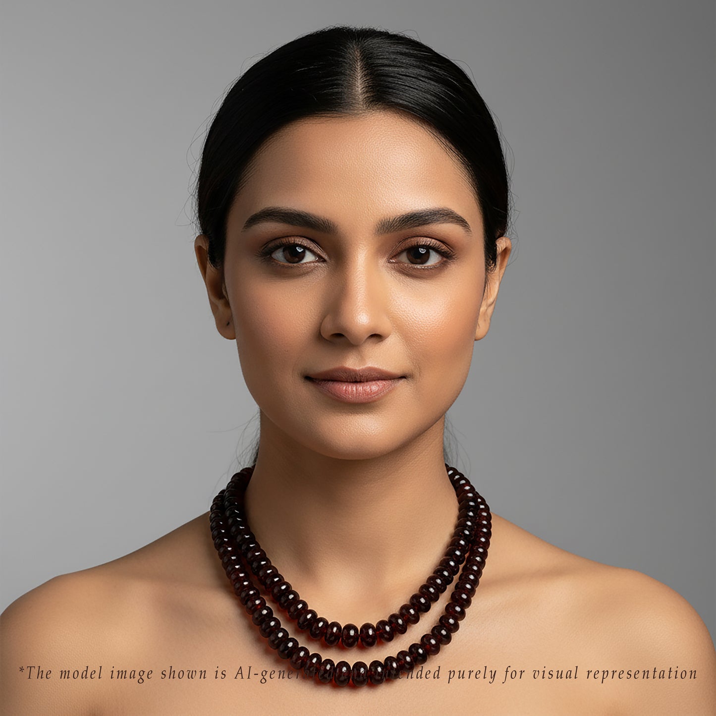 Natural Gomed Beads Necklace