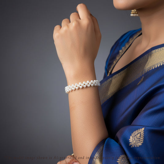 4.0-5.0mm Timeless White Freshwater Pearl Bracelet