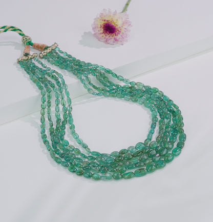 Natural Emerald Beads Necklace