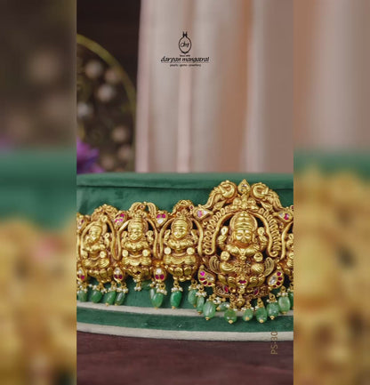 Resplendent Laxmi Devi Gold Vadanam