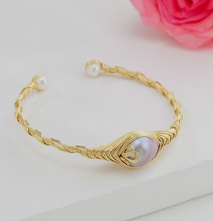 Fancy Multicolor Near Round Freshwater Pearl Bracelet