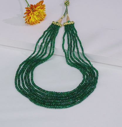 Natural Emerald Mala