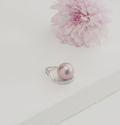 Favorite Round Pink Freshwater Pearl Locket