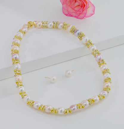 Fabulous Multicolor Freshwater Pearl Necklace Set