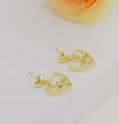 Dramatic White Freshwater Pearl Stud Earrings