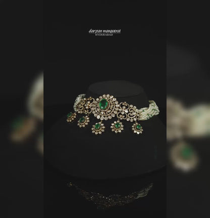 Dazzling Polki Choker Set