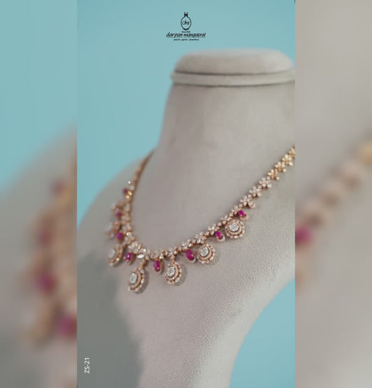 Classic Diamond Necklace Set