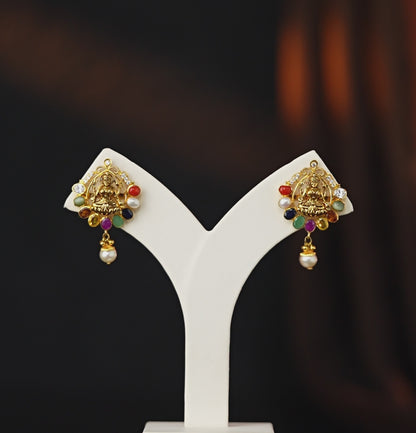 Divine Navratan Stone Earrings