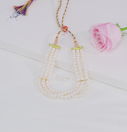 Classic White Near Round Freshwater Pearl Choker