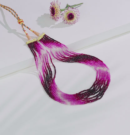 Natural Ruby Shaded Mala