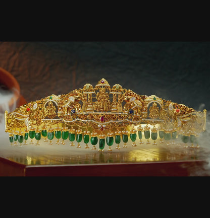 Charming Laxmi Devi Navaratnam Gold Vadanam