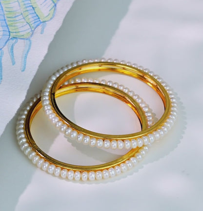 Favorite White Freshwater Pearl Bangles
