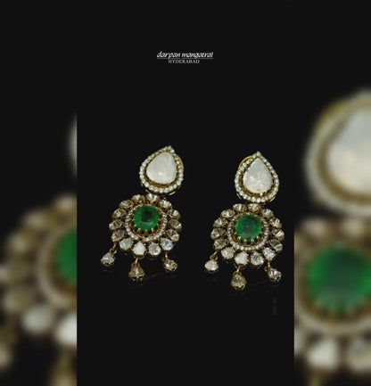 Masculine Polki Earrings