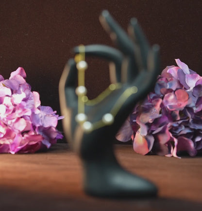 Beautiful White Round Freshwater Pearl Bracelet