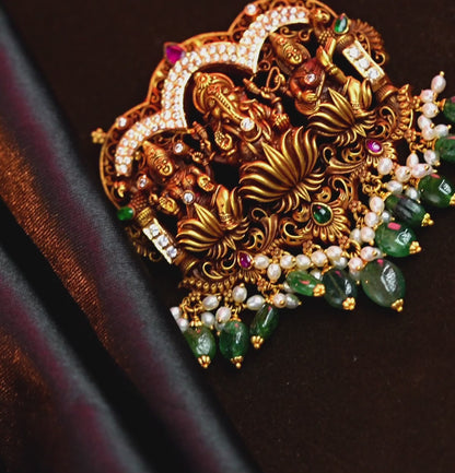 Blessed lord Ganesh Laxmi Saraswathi Gold Locket