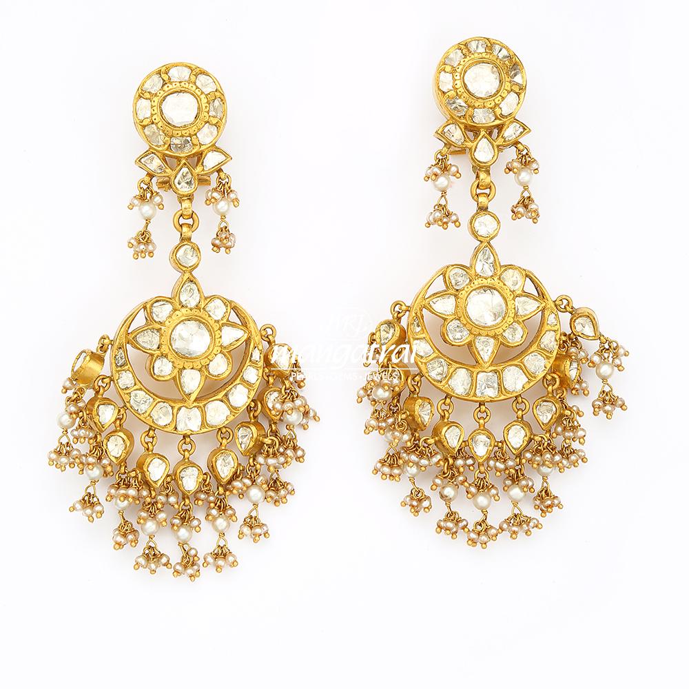 Attractive Kundan Earring | Mangatrai Pearls & Jewellers