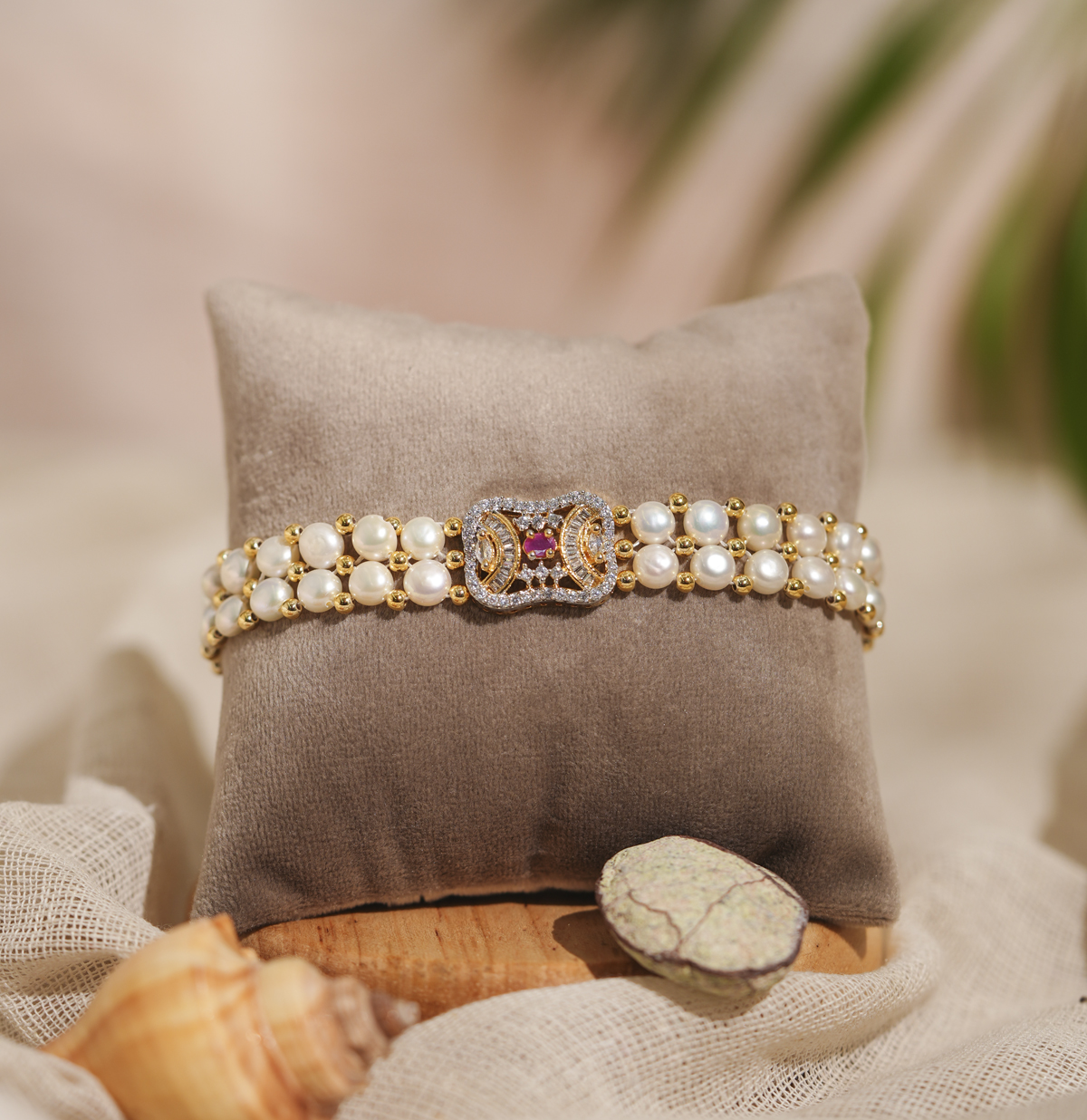 Buy Latest Pearl Bangles in Hyderabad | Pearl Bangles Online – Mangatrai  Gems & Jewels Pvt Ltd