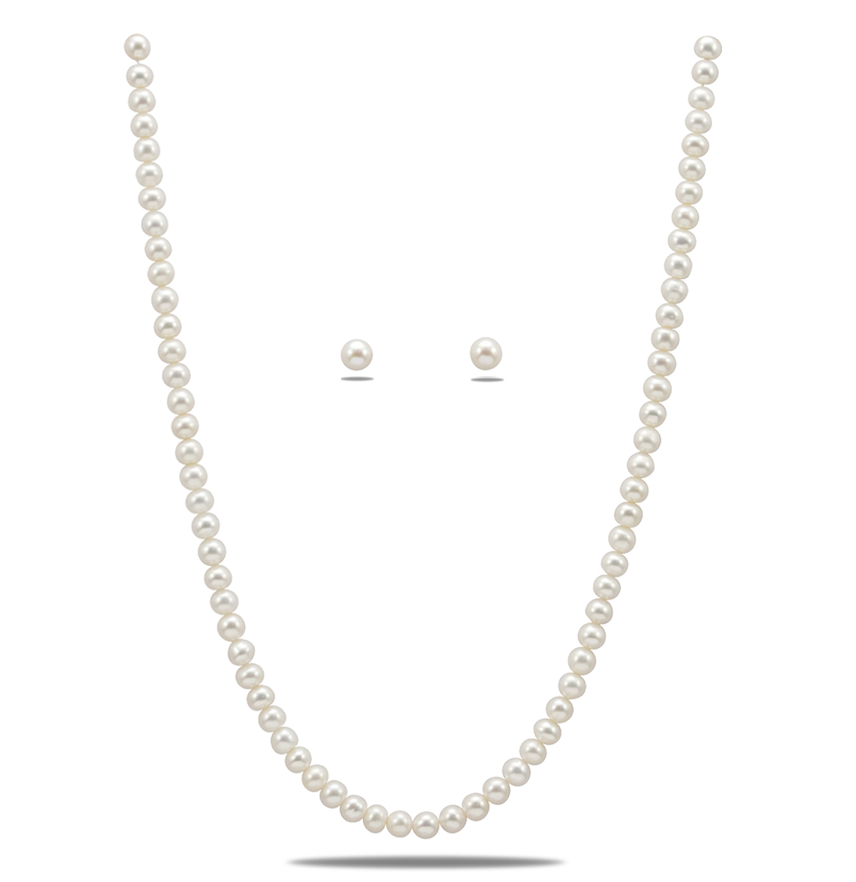 Buy Sri Jagdamba Pearls Dealer Dhena 1 Line Pearl Necklace Set for Women | Necklace  Set for Women and Girls With Certificate of Authenticity AA Quality at  Amazon.in