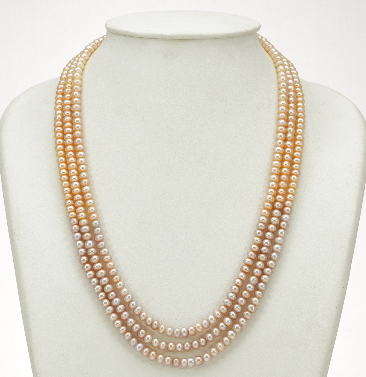 three Layer Pearl Necklace – Phuljhadi