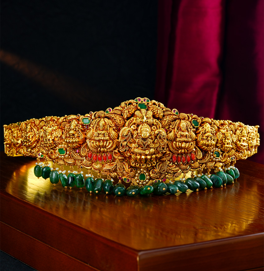 Traditional Laxmi Devi Gold Vaddanam